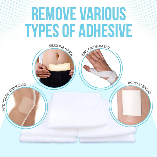 Hypoallergenic Adhesive Remover Wipes