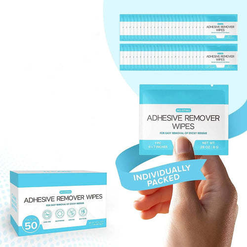 Hypoallergenic Adhesive Remover Wipes